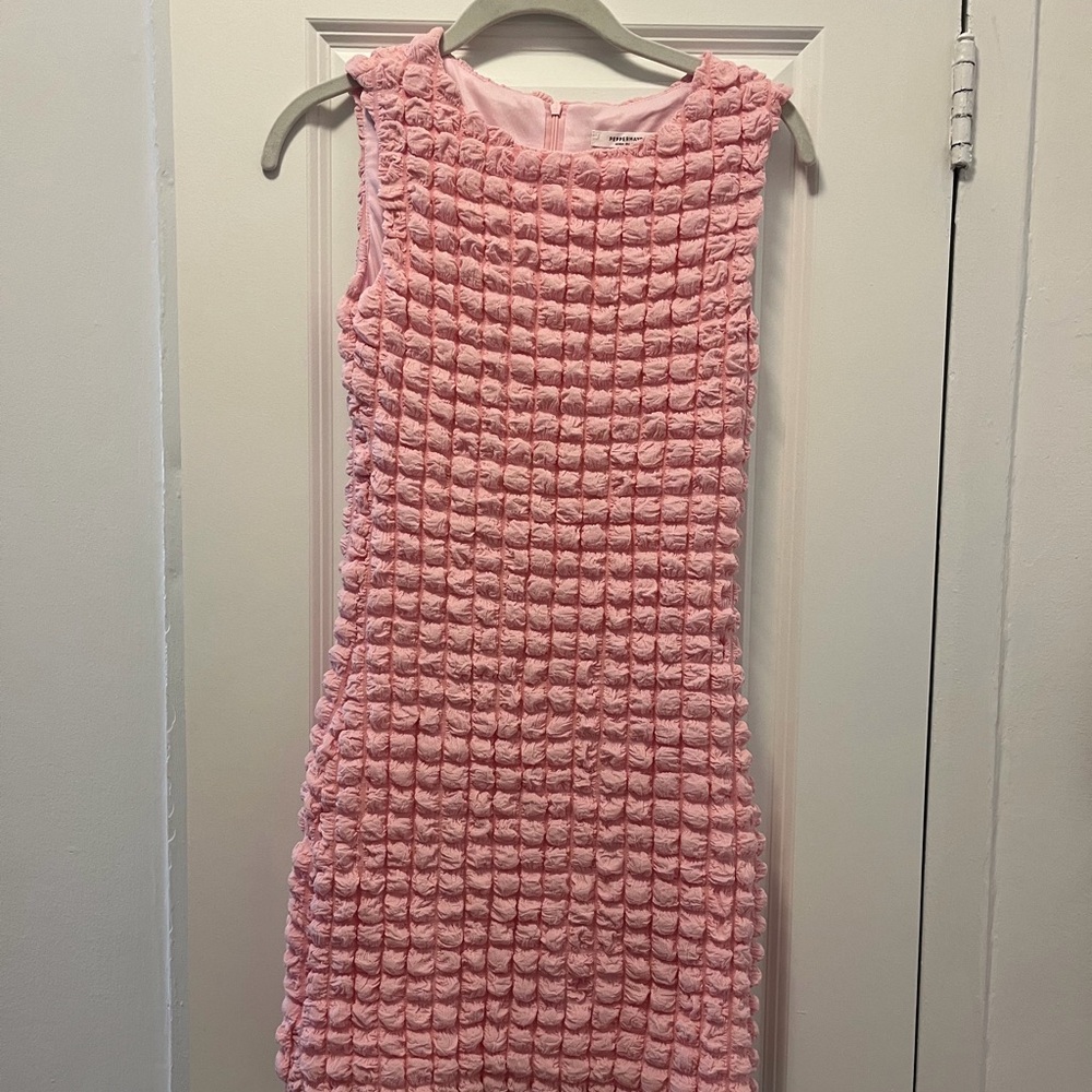 Peppermayo Blush Pink Textured Dress